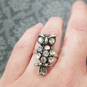 Adjustable Owl Ring